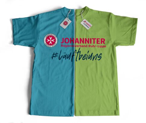 Johanniter Shirts 2 Farbiges Muster