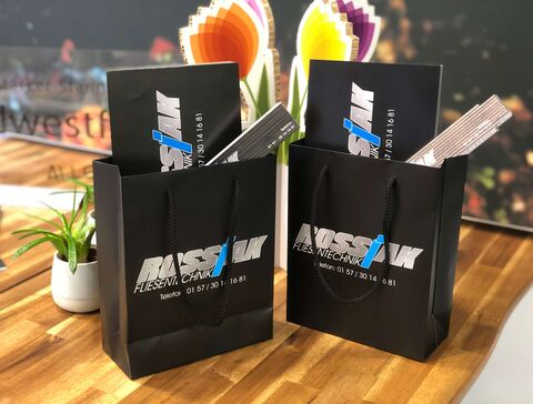 Werbegeschenke für Fliesentechnik Rossiak Iserlohn