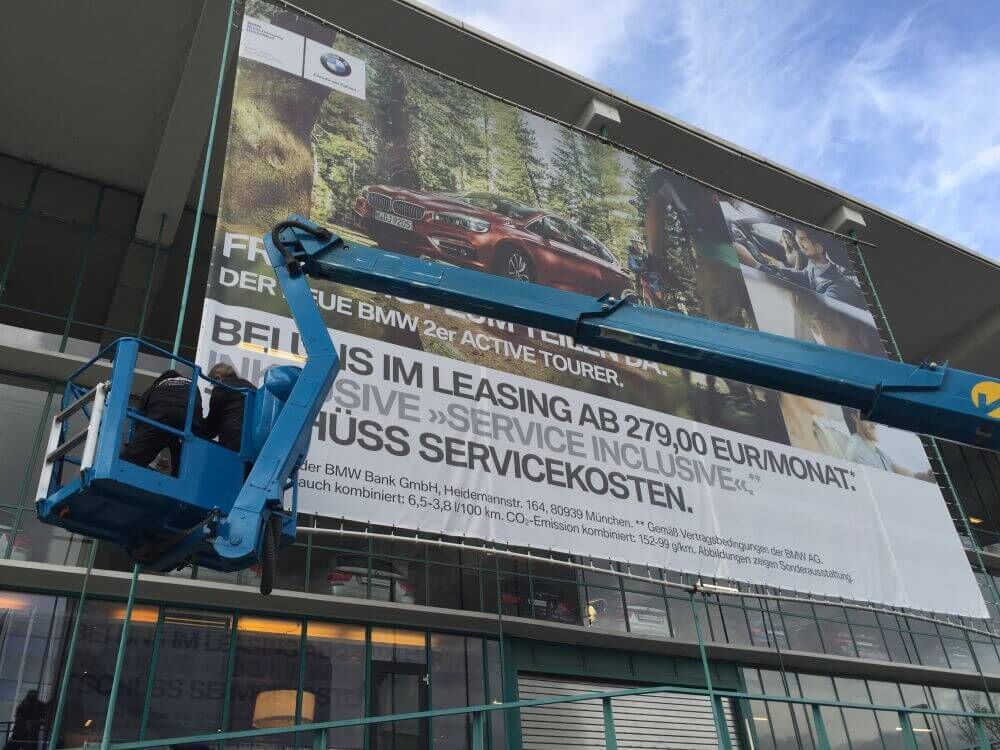 Großformat Banner BMW, Essen